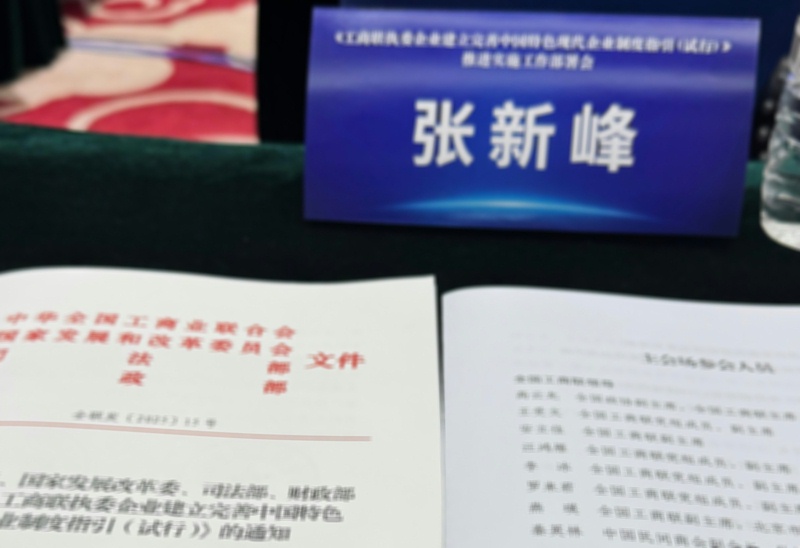 ZOBO香蕉91下载张新峰出席全国工商联执委企业现代企业制度建设部署会