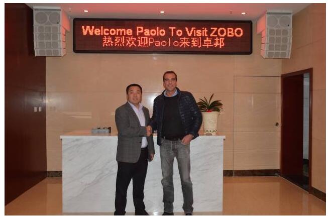 Montarbo全球销售总监Paolo Stefani访问ZOBO香蕉91下载总部